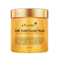 Masque facial de marque privée Fabrication de feuilles de masque facial en or 24 carats Masque hydratant en or 24 carats